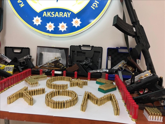 Aksaray´da yasadışı silah ticareti operasyonu:10 gözaltı