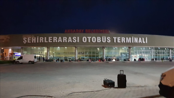 Aksaray terminalinde şüpheli valiz paniği