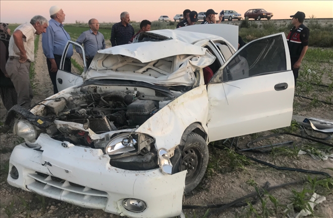  Aksaray´da otomobil takla attı: 5 yaralı