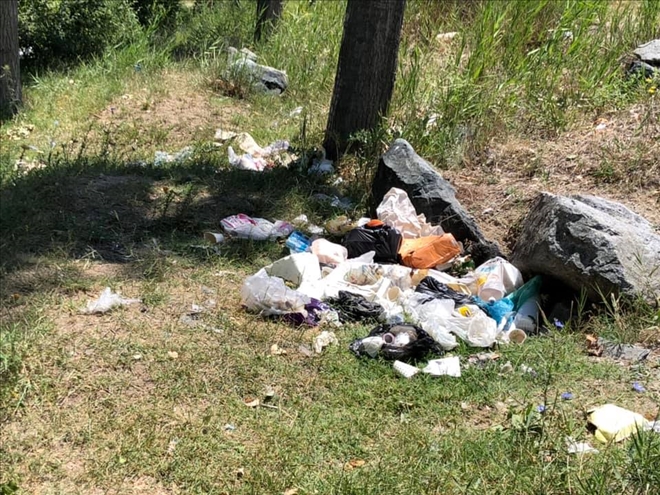 Piknik alanları çöplük oldu! Piknik alanı değil adeta çöplük