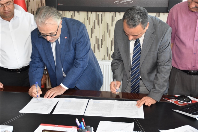 Canlı hayvan borsası ve besicilik alanı için imzalar atıldı