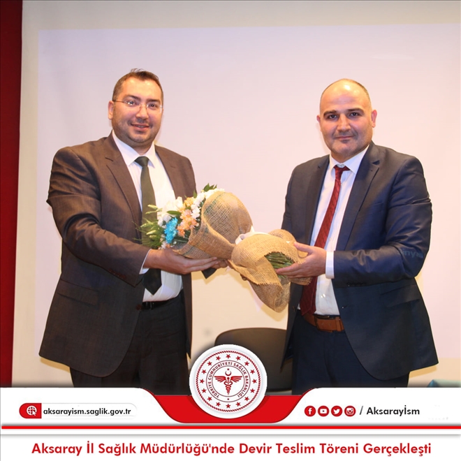 İl Sağlık Müdürlüğünde devir teslim töreni