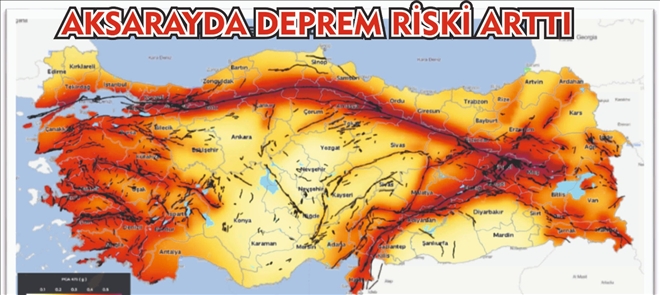 Aksaray deprem riski artan iller arasında yer aldı