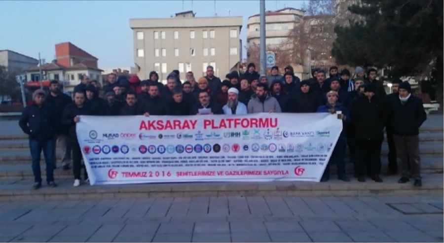 Aksaray’da İsrail protestosu