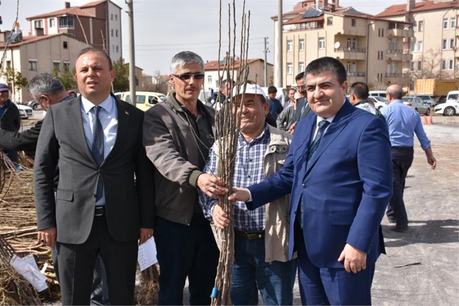 Daha Yeşil Bir Aksaray İçin Meyve Fidanı Dağıtım Töreni Düzenlendi