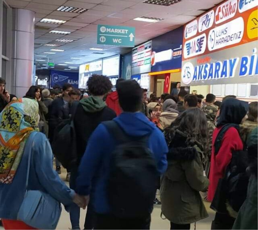 Aksaray otogarında koronavirüs tatili yoğunluğu
