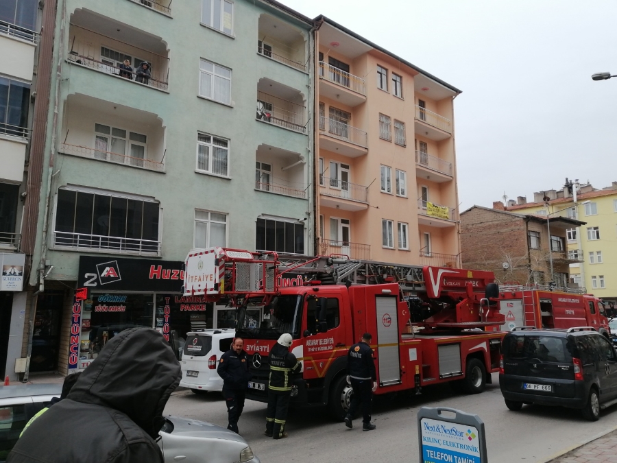 Aksaray’da baca yangını paniğe neden oldu