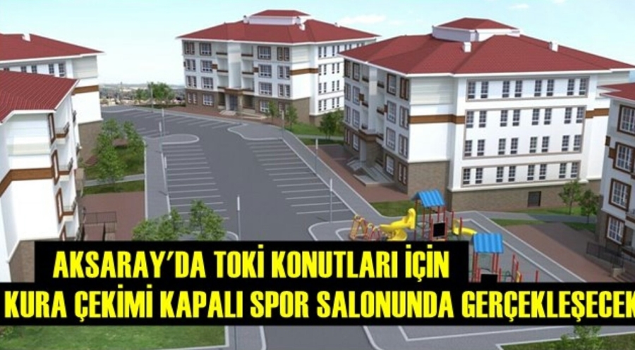 TOKİ kura çekimi Kapalı Spor Salonu