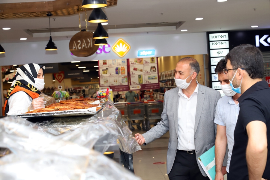 Alışveriş merkezlerine hijyen ve maske denetimi
