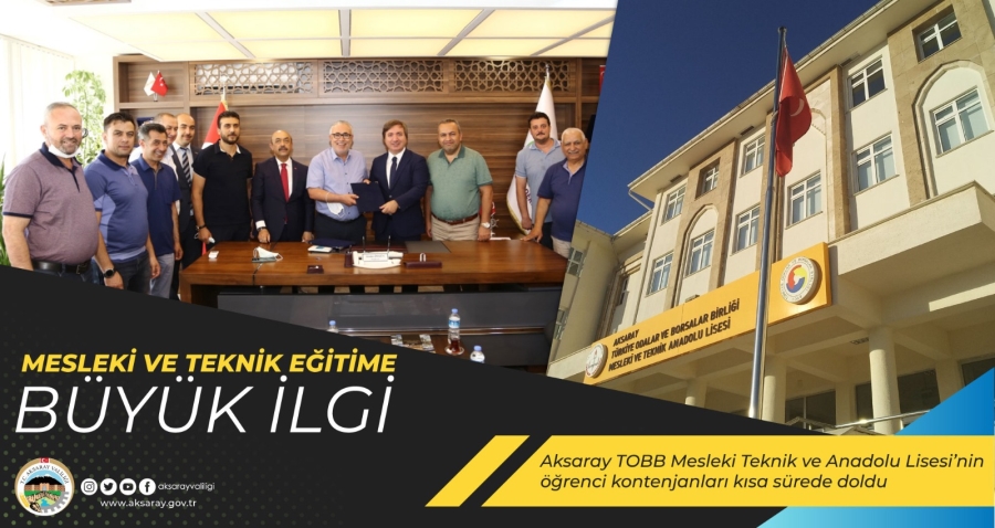 Mesleki ve Teknik Eğitime Büyük İlgi