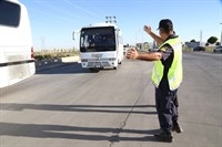 Aksaray’da Personel Servislerine Yönelik Maske Denetimi Yapıldı