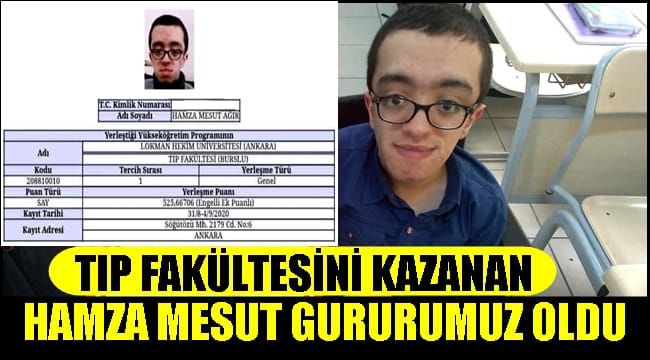 Engelleri aştı Tıp Fakültesini kazandı