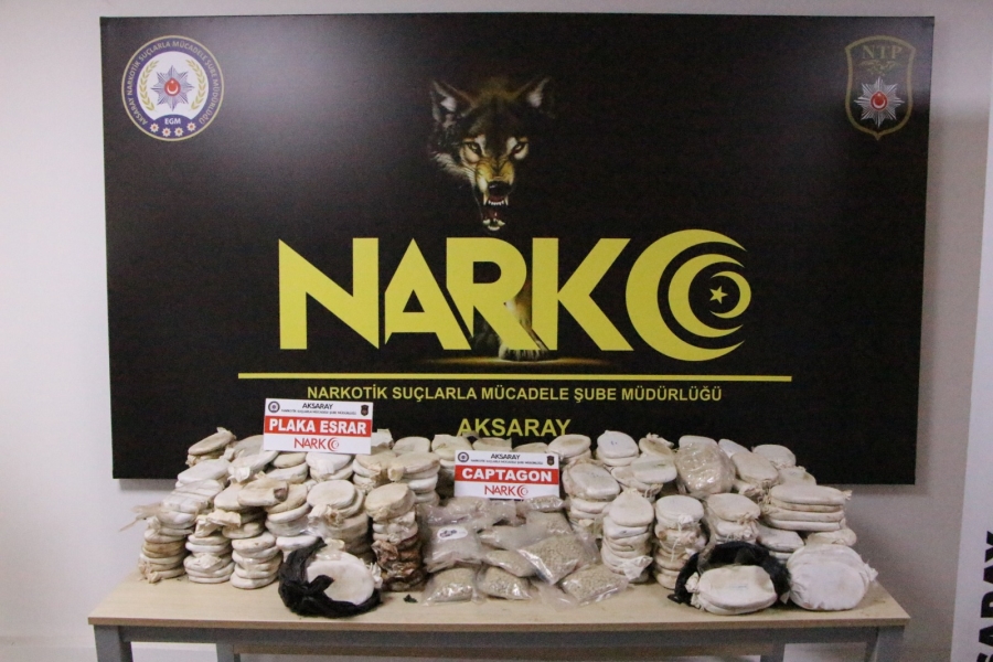 Aksaray polisinden büyük uyuşturucu operasyonu