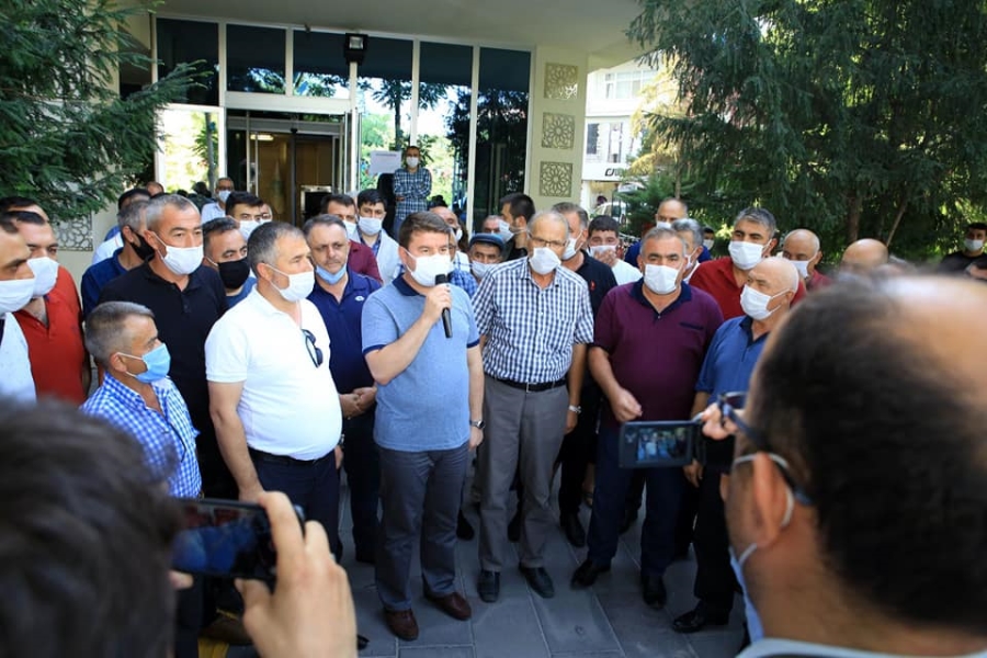 Minibüsçü esnafı tatsız olayı kınadı