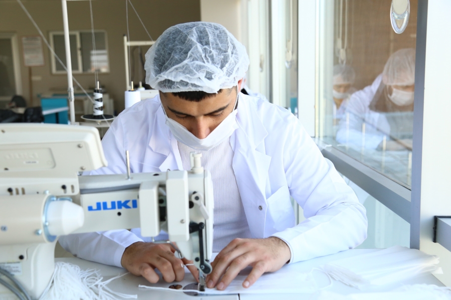 Başkan Dinçer:Maske üretimimiz 2 milyona ulaştı