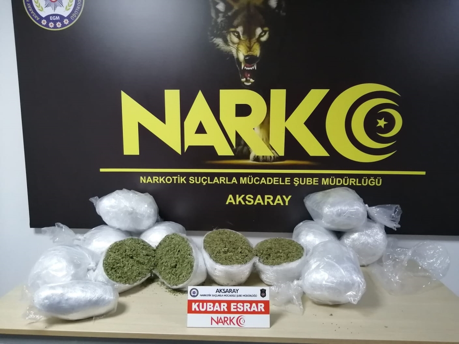 Doğu illerinden batı illerine uyuşturucu madde sevkiyatına Aksaray