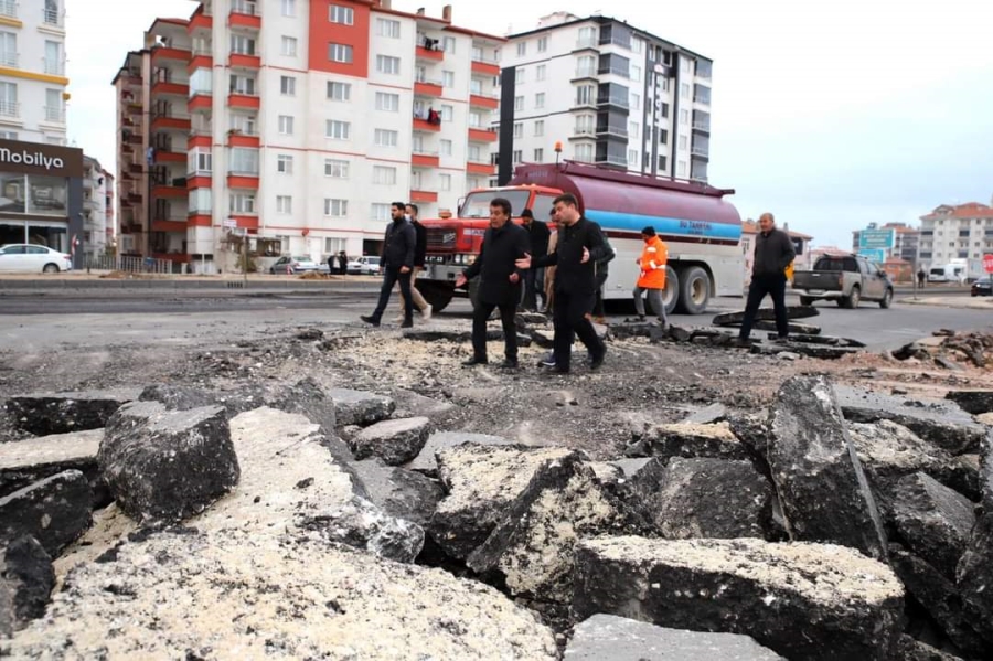 Makas bölgesindeki problem çözülüyor! Makas şehir girişi projesinde İlk kazma vuruldu