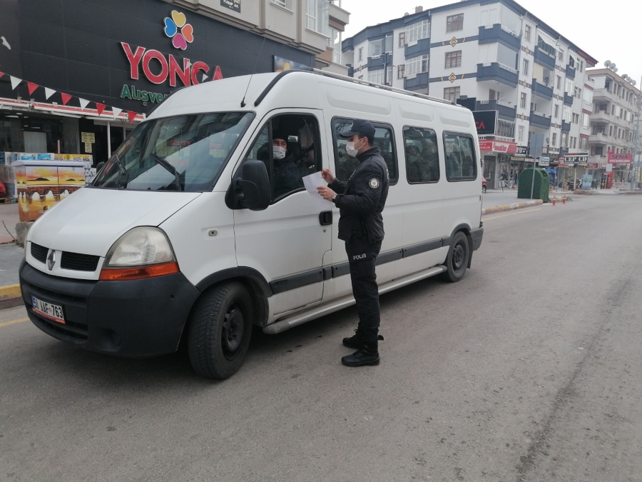 Sokağa çıkma kısıtlamasında sıkı denetim