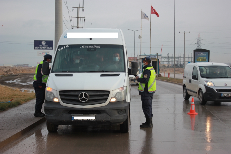 İşçi servisleri denetlendi