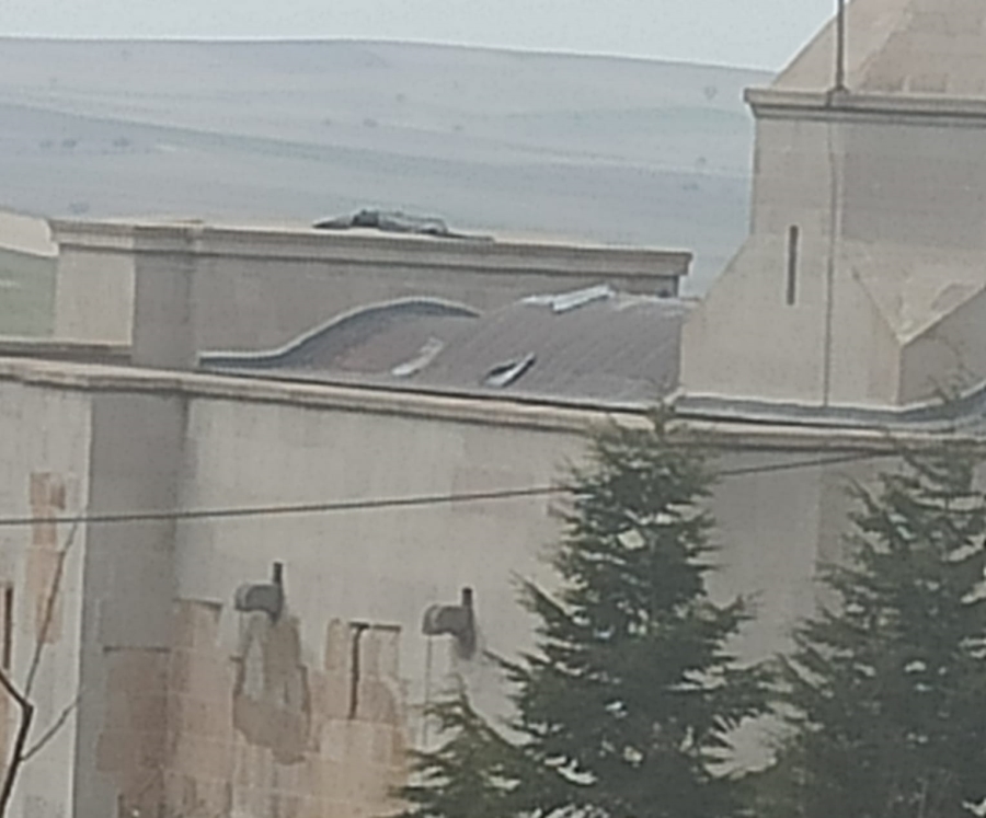 Tarihi Kervansarayın kurşun kaplamalarını çalan 4 hırsız suçüstü yakalandı
