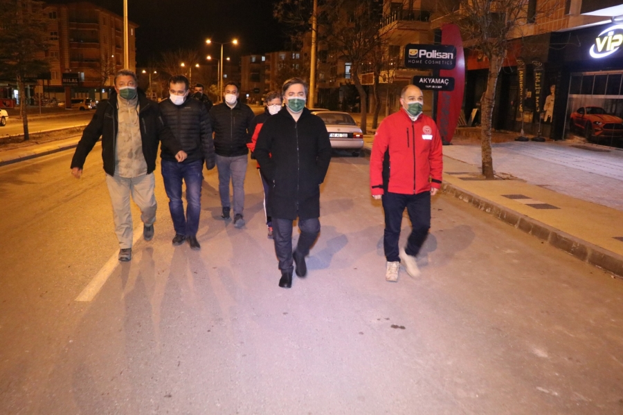 Vali Aydoğdu gece denetimlerini yerinde inceledi