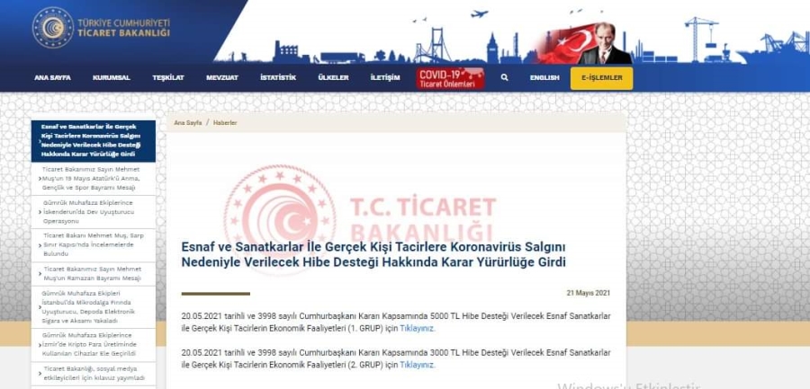 Esnafa hibe desteğinin detayları belli oldu! Hibe alacak meslek grupları...