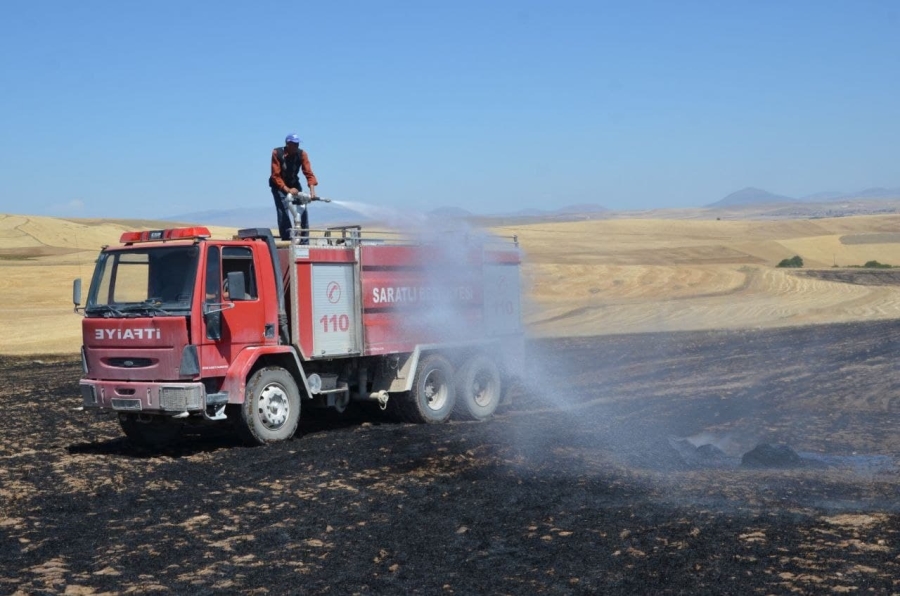 100 dekarlık tarım arazisi yandı 