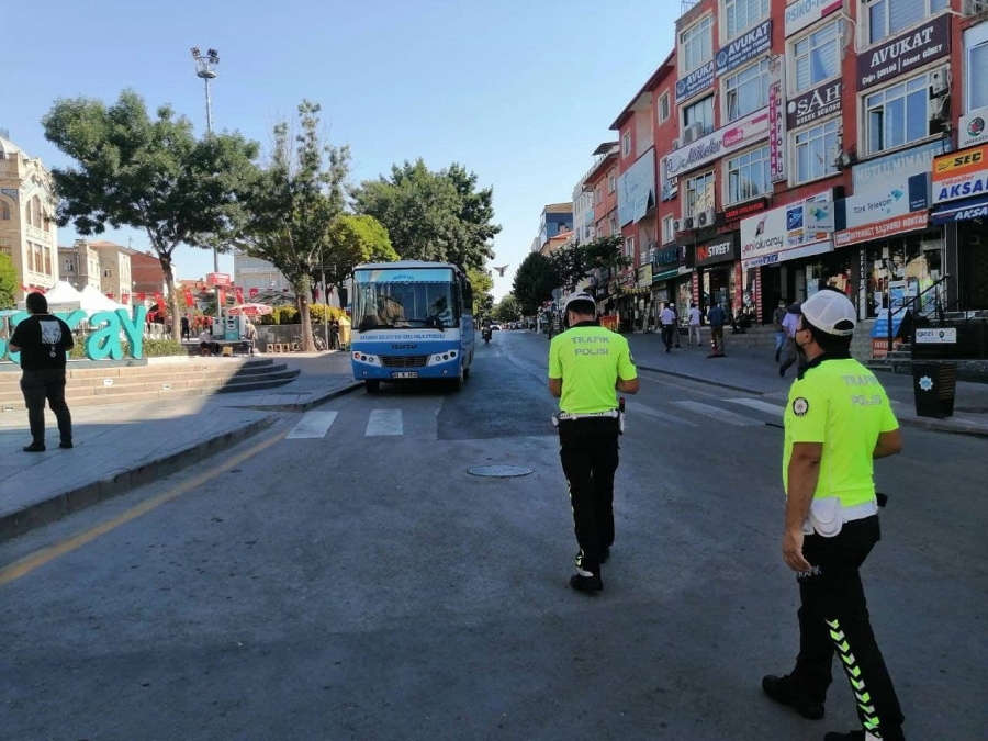 Aksaray’da toplu taşıma araçlarına sıkı denetim 