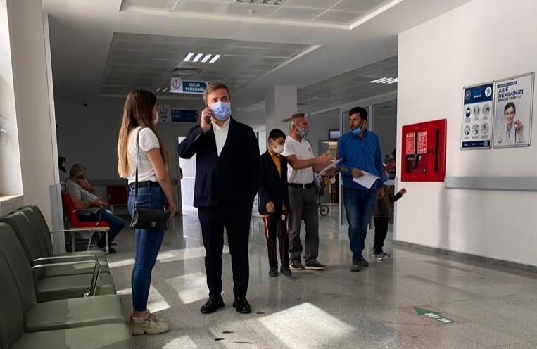 Vali Aydoğdu’dan hastaneye ani denetim
