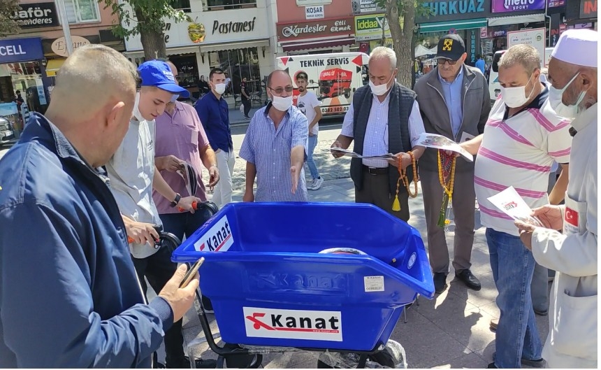 Kanat el arabası fabrikası elektrikli el arabası üreterek bir ilki gerçekleştirdi