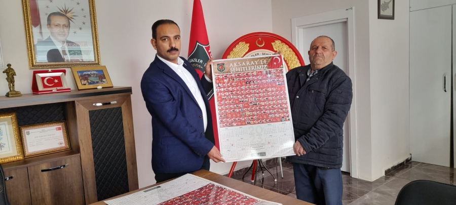 Aksaraylı Şehitlerimizin Fotoğraflarının Yer Aldığı 2023 Takvimi Basıldı
