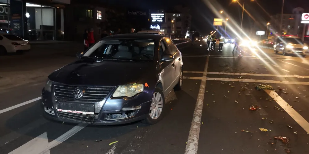 Pazar alışverişi dönüşü otomobil çarptı: 1 ağır yaralı 