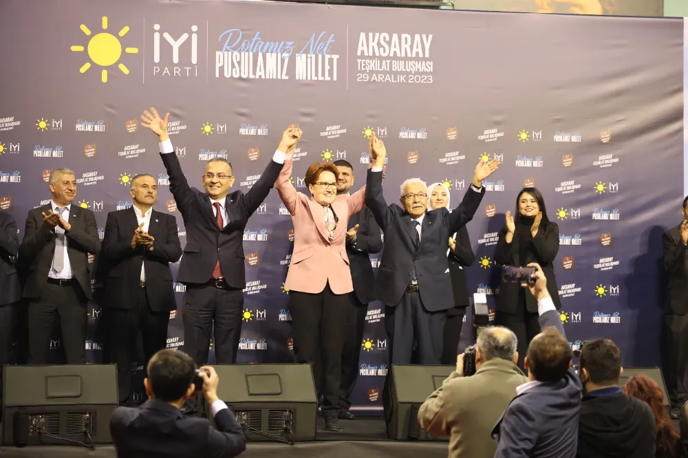 İYİ Parti lideri Akşener Aksaray’da!  Akşener; “Şehit ailelerinin maaşlarını asgari ücret seviyesine getireceksiniz”