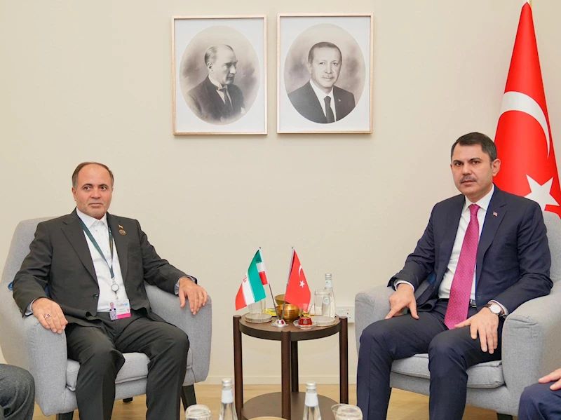 Bakan Kurum, İran Tarım Bakanı Gulam Rıza Nuri ile bir araya geldi