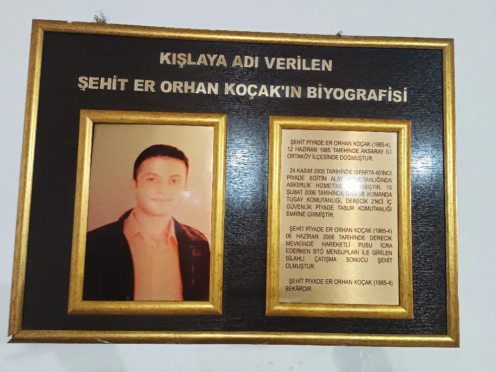 Şehidimiz Orhan Koçak