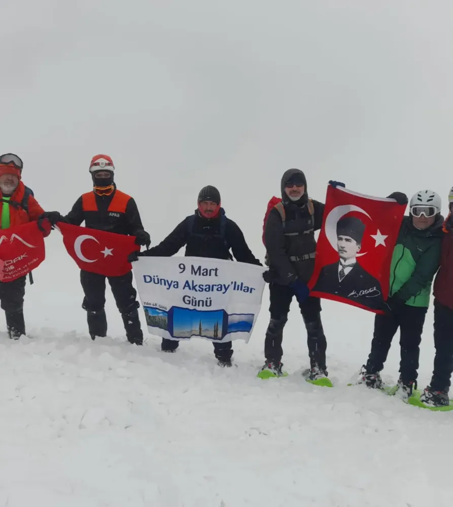 Dağcılar Aksaray tanıtımı için Hasan Dağı
