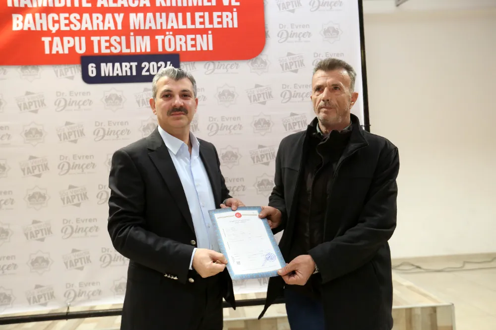 Hamidiye Alaca Mahallesi’nde Milletvekilleri Aydoğdu ve Altınsoy’dan Başkan Dinçer’e Övgü