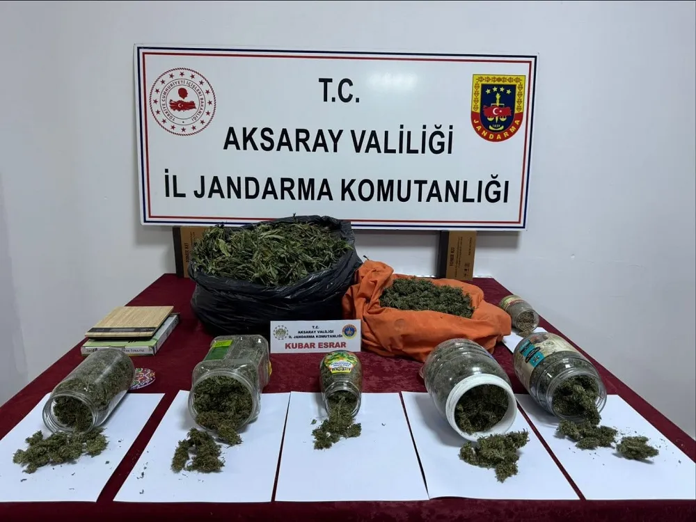 Aksaray Jandarmadan başarılı operasyon!  Kilolarca ele geçirildi