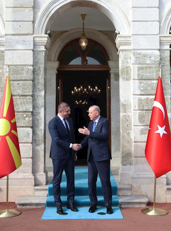 İstanbul - Cumhurbaşkanı Erdoğan, Kuzey Makedonya Başbakanı Mickoski’yi kabul etti