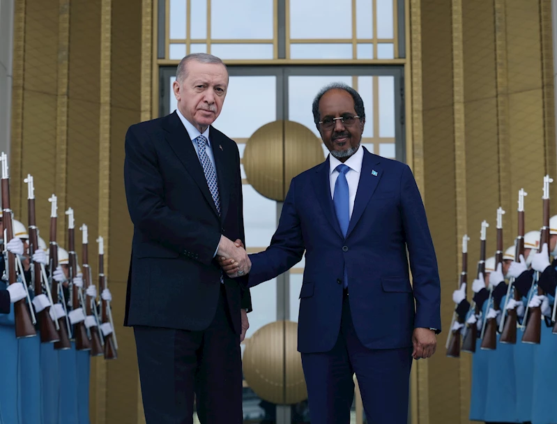 Cumhurbaşkanı Erdoğan, Somalili mevkidaşı Mahmud ile bir araya geldi