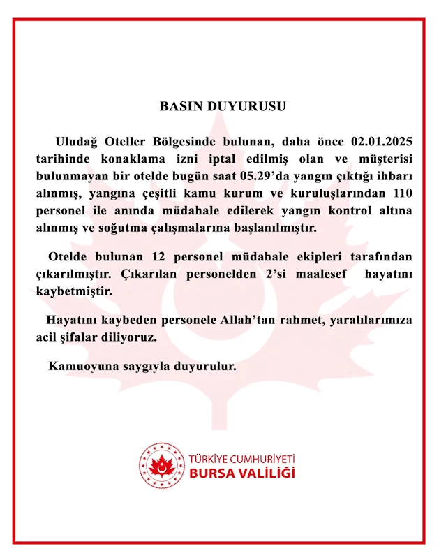 Uludağ’da otel yangını; 2 ölü (4)