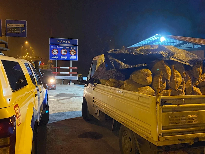 Samsun’da  kaçak avlanan 3,5 ton midye ele geçirildi