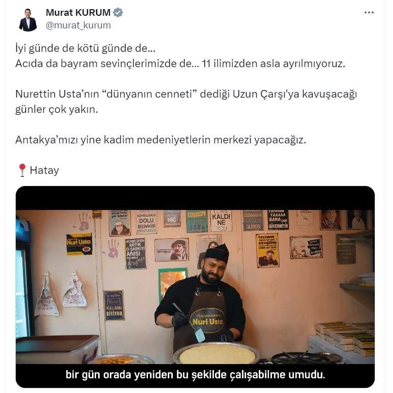 Bakan Kurum: Antakya
