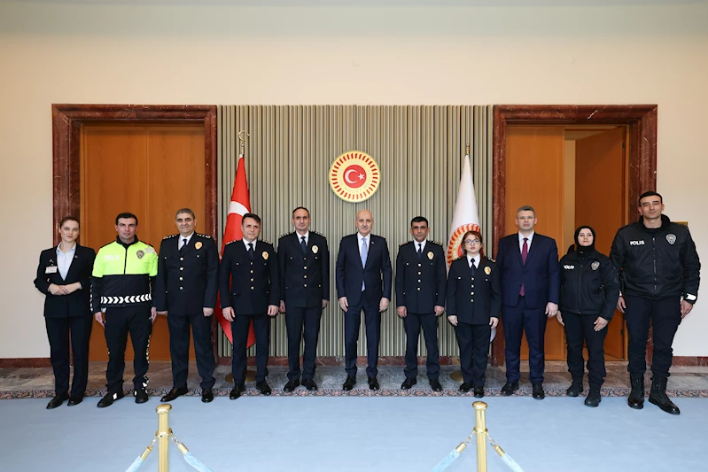 TBMM Başkanı Kurtulmuş, Meclis Koruma Daire Başkanlığı personelini kabul etti