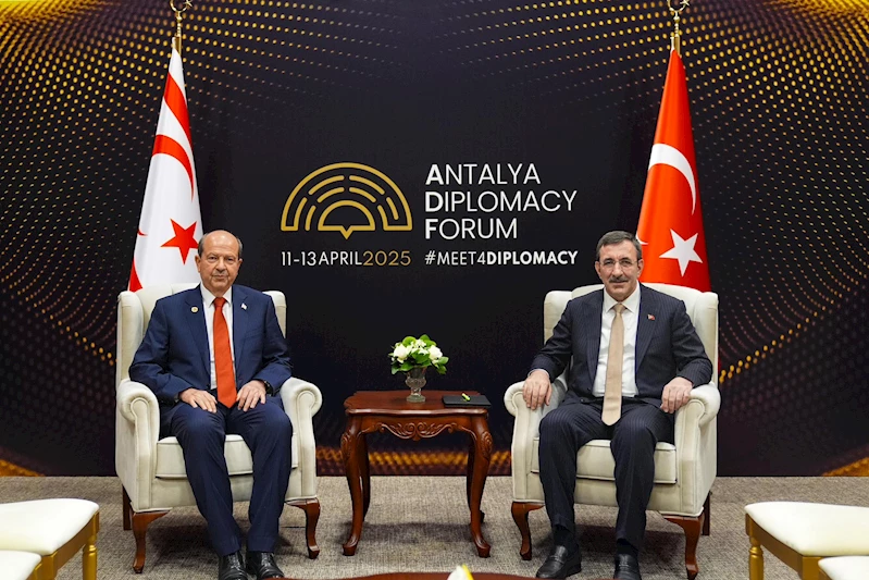 Cumhurbaşkanı Yardımcısı Yılmaz, KKTC Cumhurbaşkanı Tatar ile görüştü 
