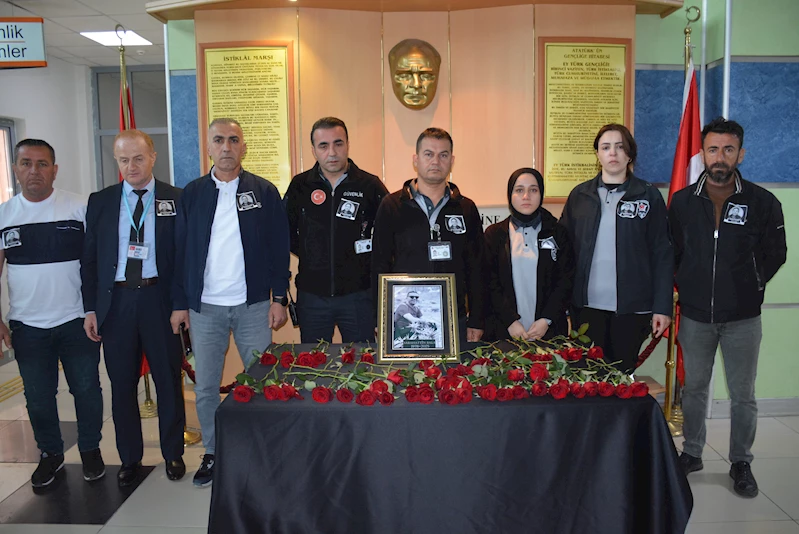 Mide kanserinden ölen güvenlik görevlisi için görev yaptığı hastanede anma