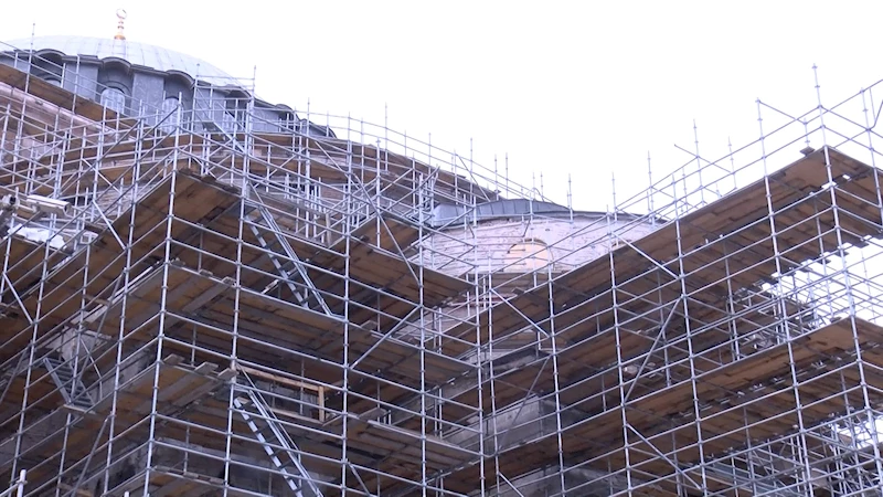 İstanbul - Ayasofya’nın ana kubbesinde restorasyon başlıyor 