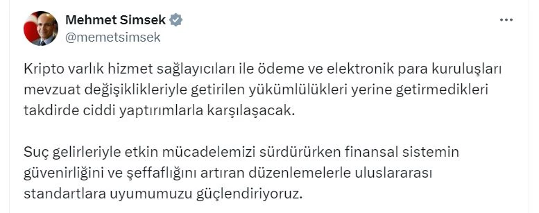 Bakan Şimşek