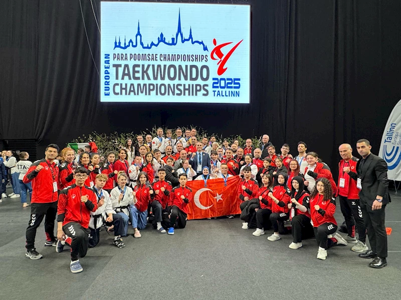 Avrupa Taekwondo Poomsae ve Para Poomsae Şampiyonası’nın sporcularımızdan 3’ü altın 14 madalya 