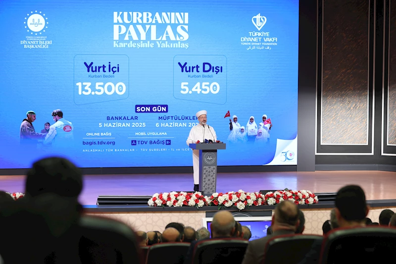 Vekaletle kurban bedeli yurt içi 13 bin 500, yurt dışı 5 bin 450 lira oldu